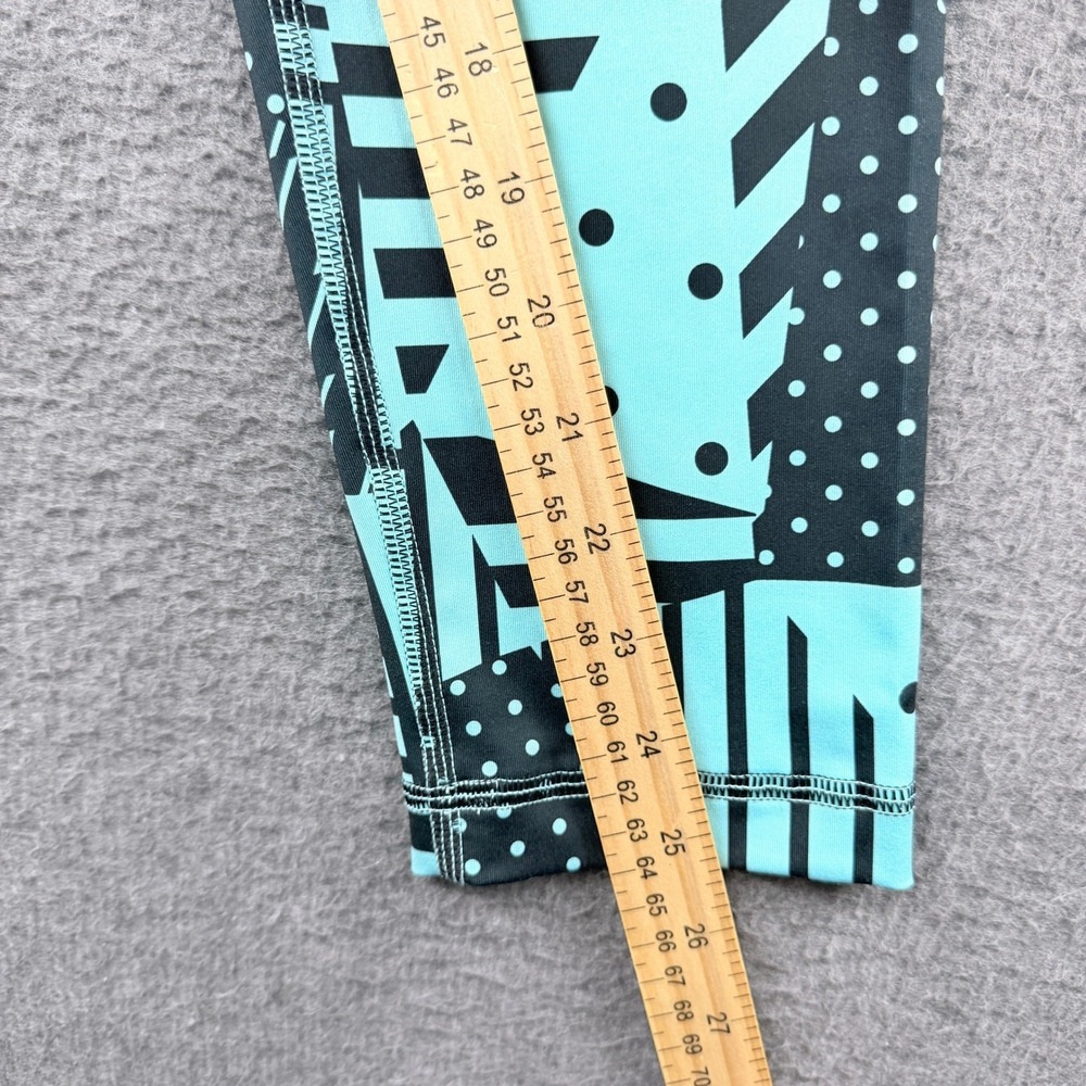 Lululemon Wunder Under‎ High-Rise Size 8 Leggings Teal Black Geometric Print 25" - Picture 8 of 8